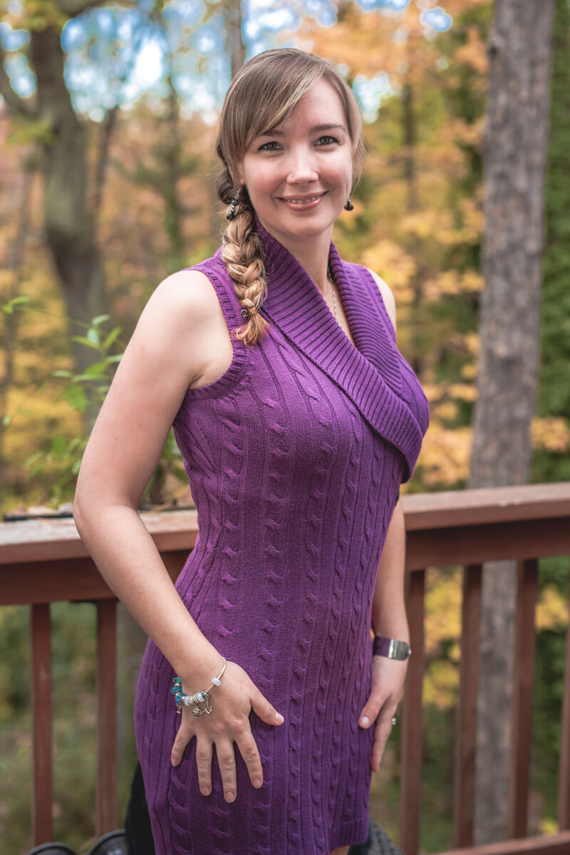 Woman posing for a formal portrait