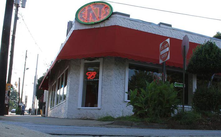 Outside of eats restraunt